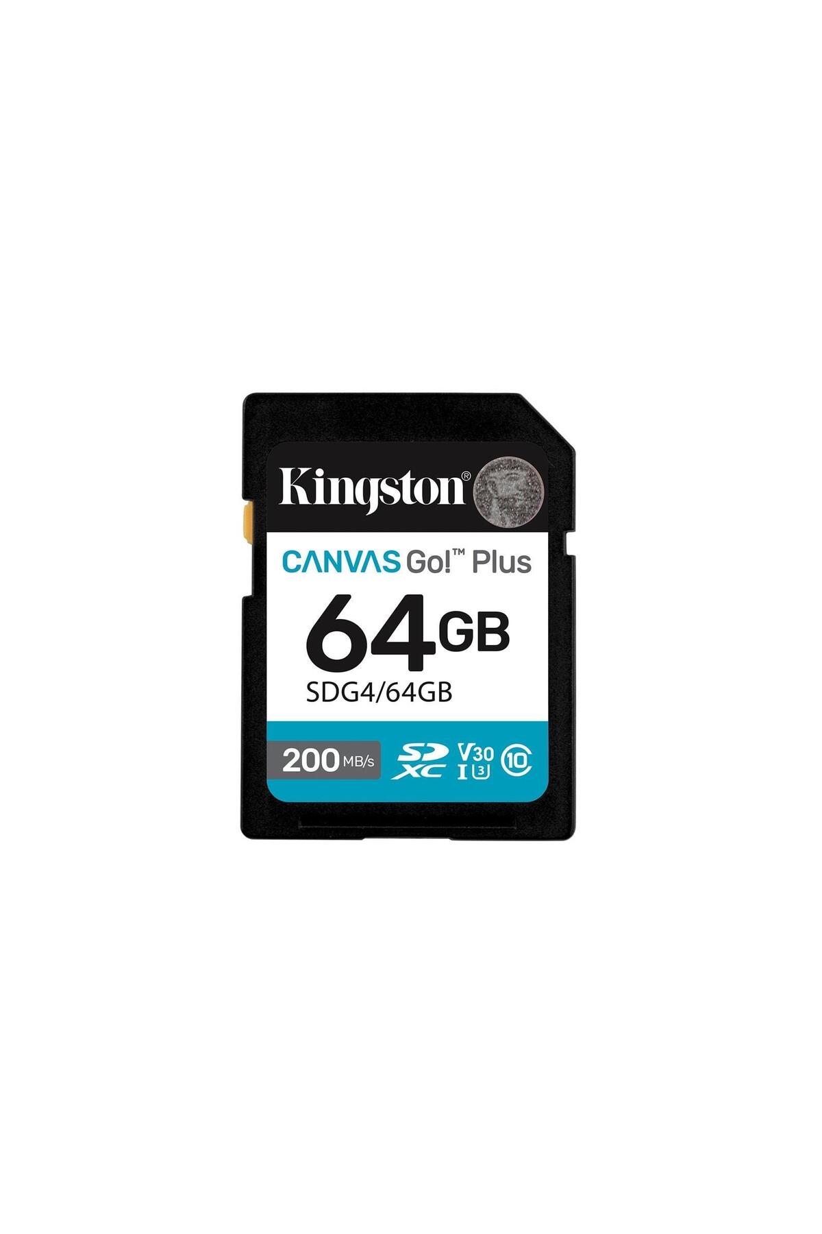 Kingston SDG4-64GB 64GB SDXC Canvas Go Plus Gen4 200MB-s C10 UHS-I