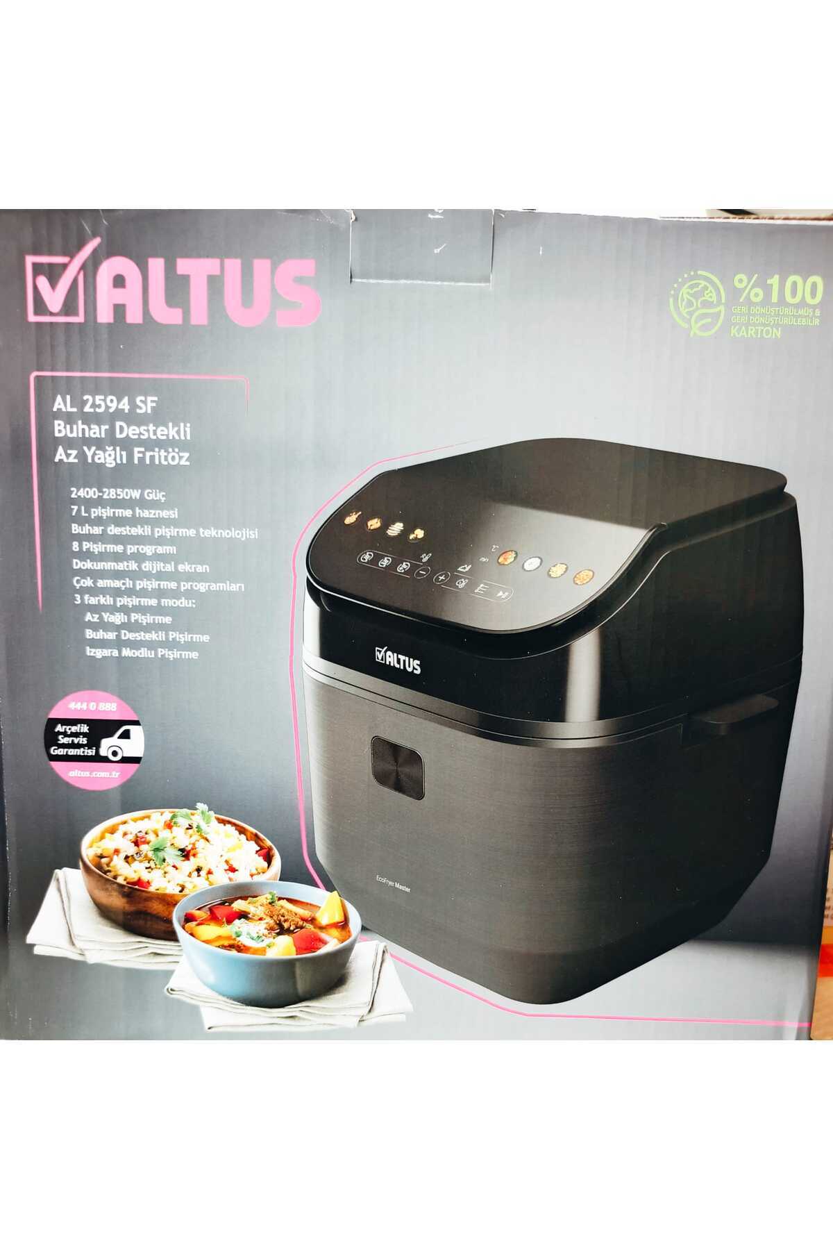 ozbience Sağlıklı ve pratik kullanımlı airfryer, orijinal kutusunda