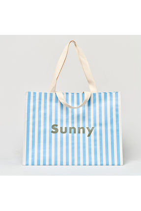 SunnyLife - Büyük Plaj Çantası Mavi Çizgili