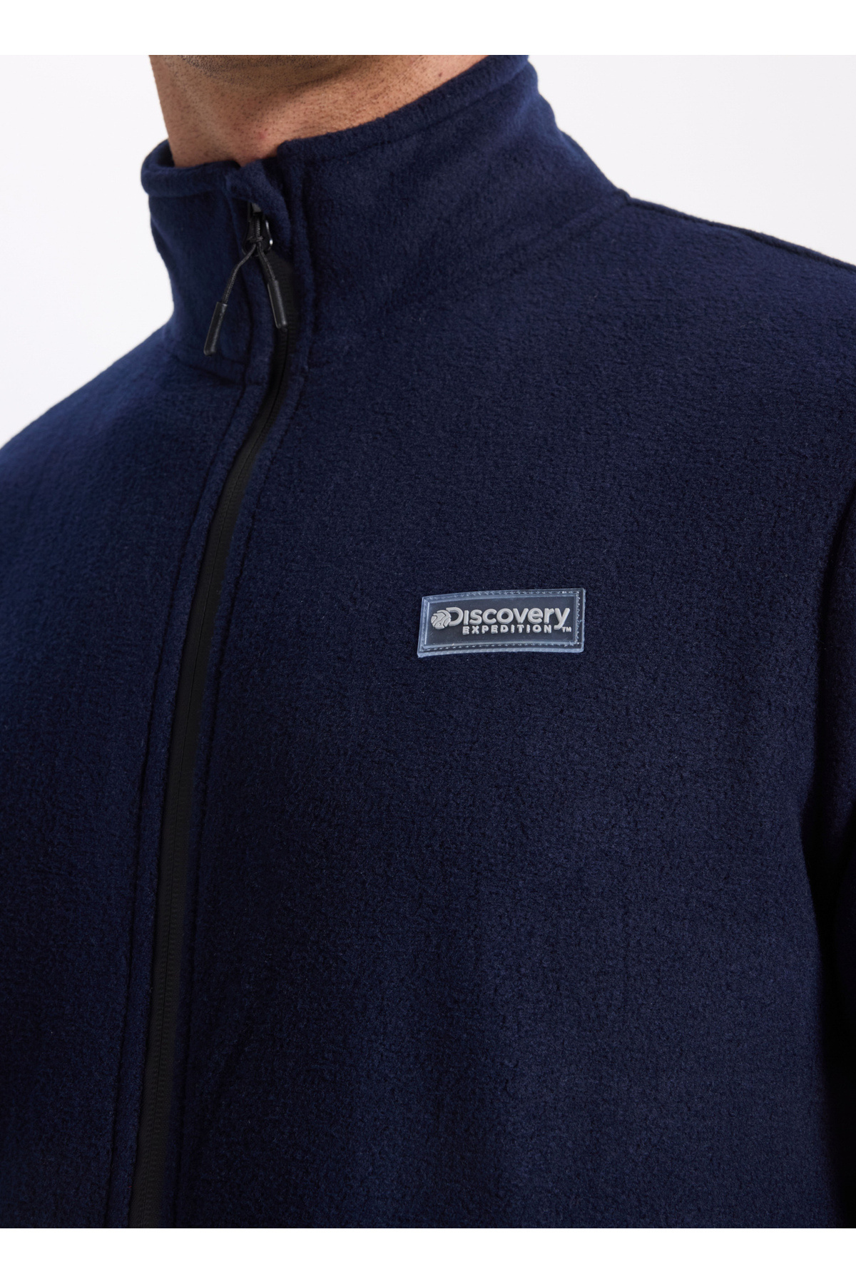 Discovery Expedition Düz Lacivert Erkek Polar Sweatshırt D4WM-SWT3994 görsel 5