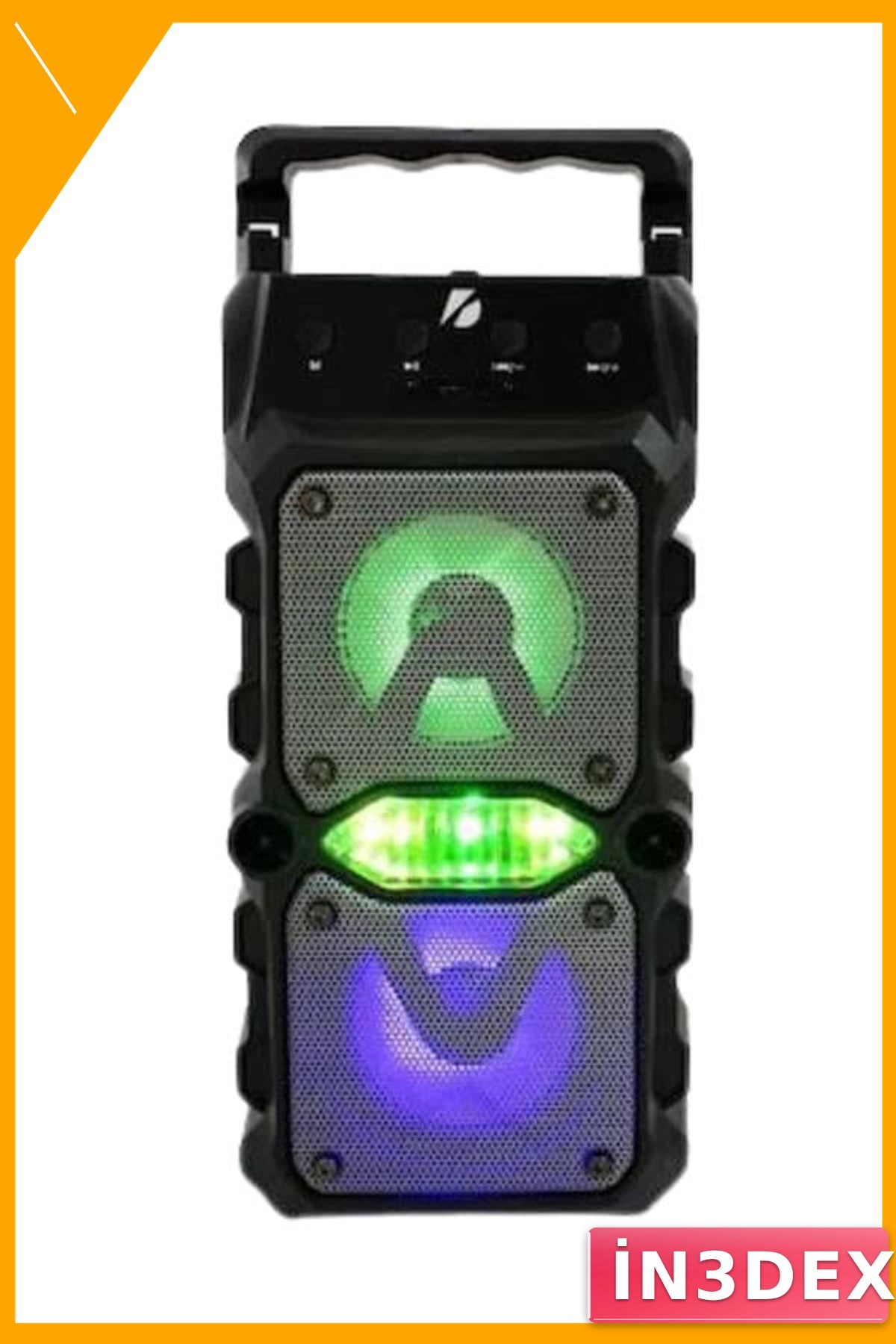 Taşınabilir Bluetooth Hoparlör 5 Saat Pil Ömrü Led Işıklı Ses Bombası