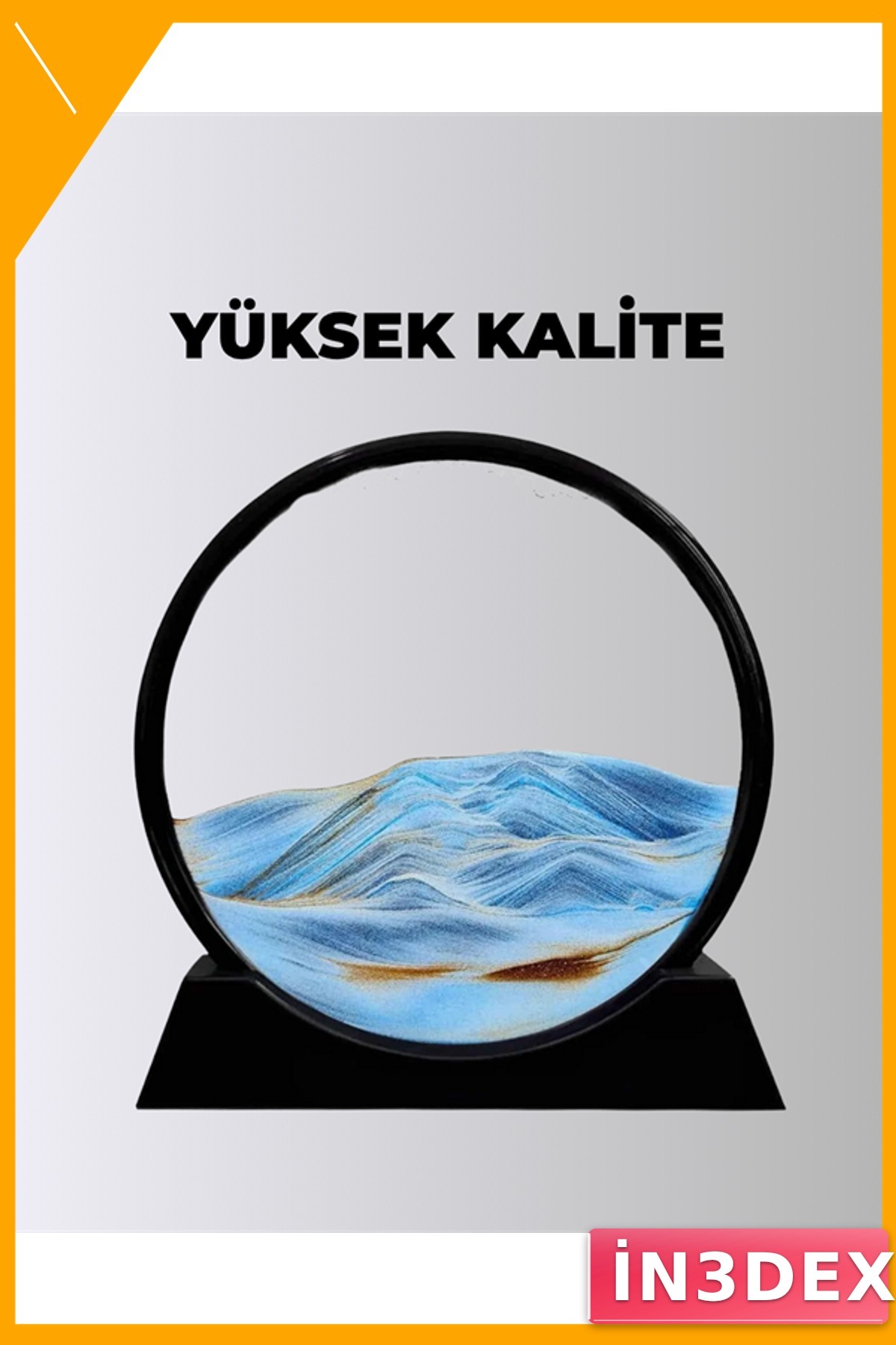 3D Dinamik Kum Tablosu Dekoratif Sakinleştirici Sanat Eseri