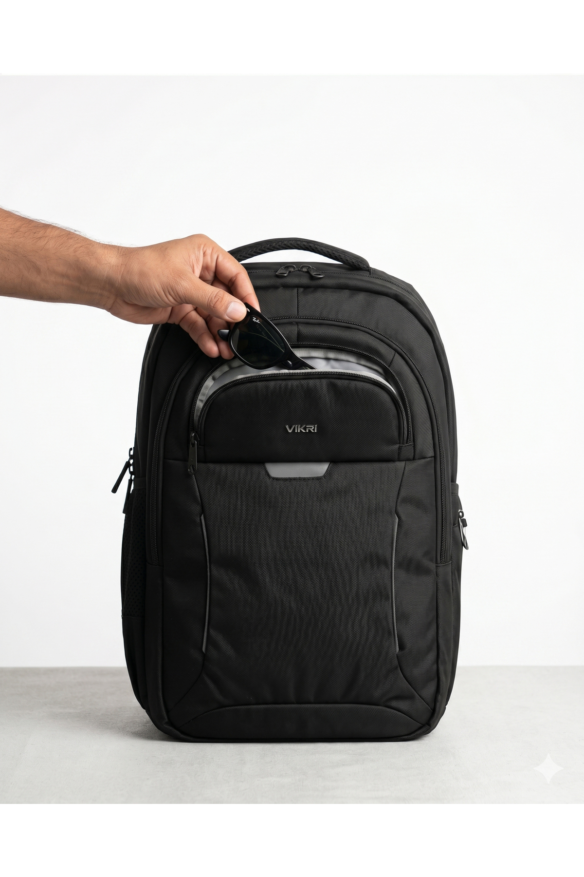 Alone Laptop Bölmeli Siyah Sırt Çantası 48x32x13 cm, Günlük, Üniversite, İş ve Seyahat İçin Unisex Sırt Çantası 1335 görsel 4