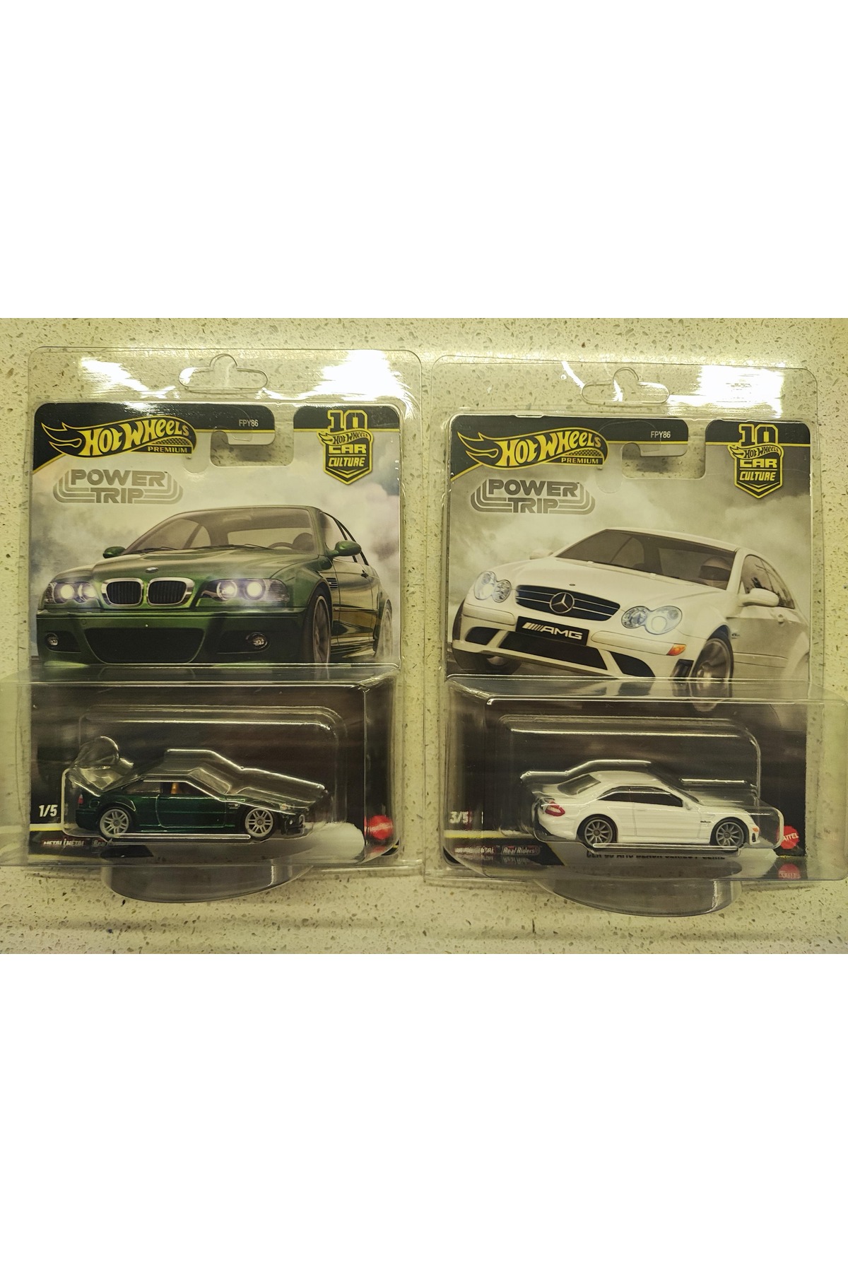 HOT WHEELS Car Culture Power Trip BMW M3 ve Mercedes Benz AMG