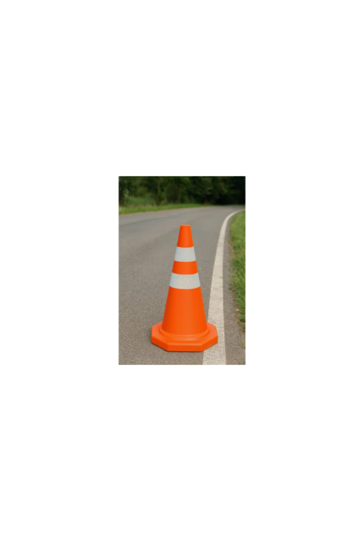 Pe Trafik Konisi | Pvc Ağırlıklı – Reflektifsiz – 75 cm 2