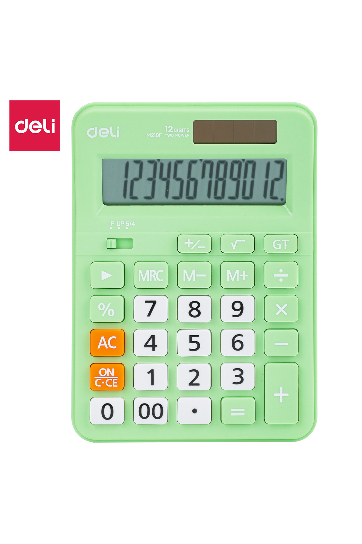 Deli Hesap Makinesi 12 digit Yeşil