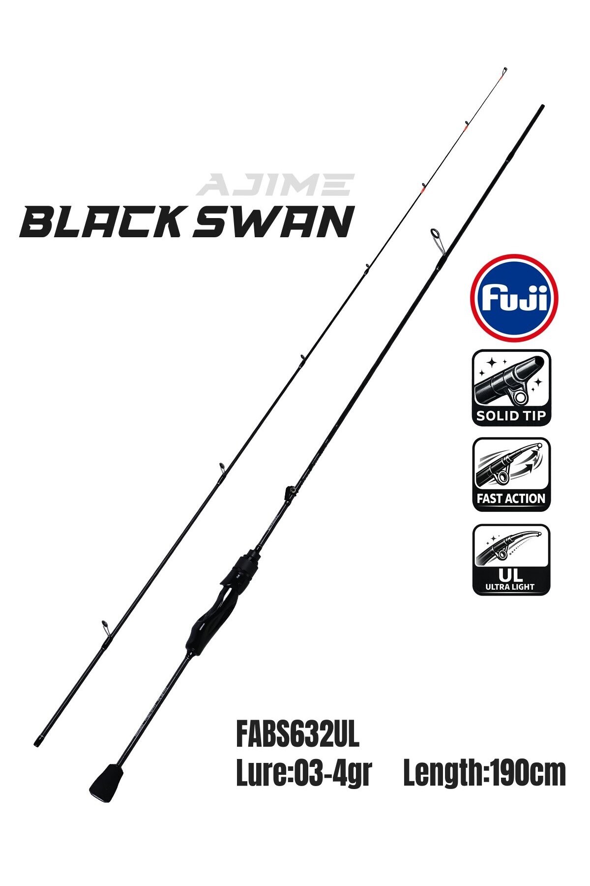Fujin Theone 2000m Black Swan 190cm 03-4 Gr Aji Lrf Olta Seti