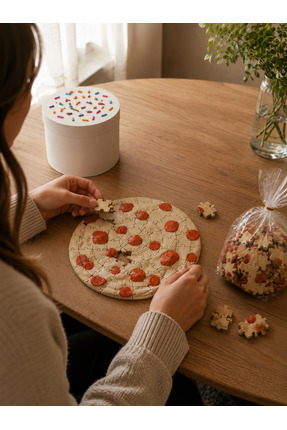 Dekor 🍪 72 Parça 3 Boyutlu Puzzle Kurabiye
