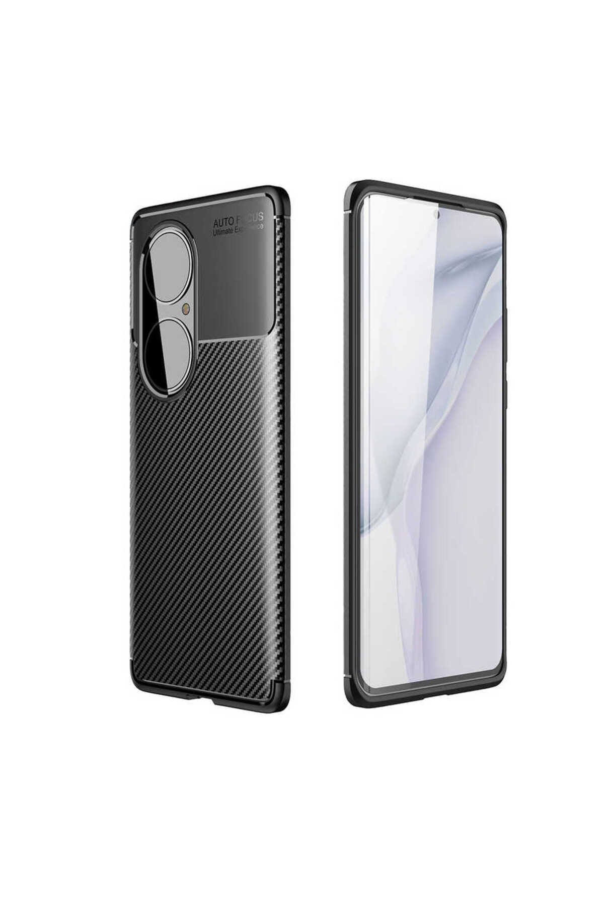 Huawei P50 Pro Kılıf HNZM Negro Silikon Kapak - Siyah