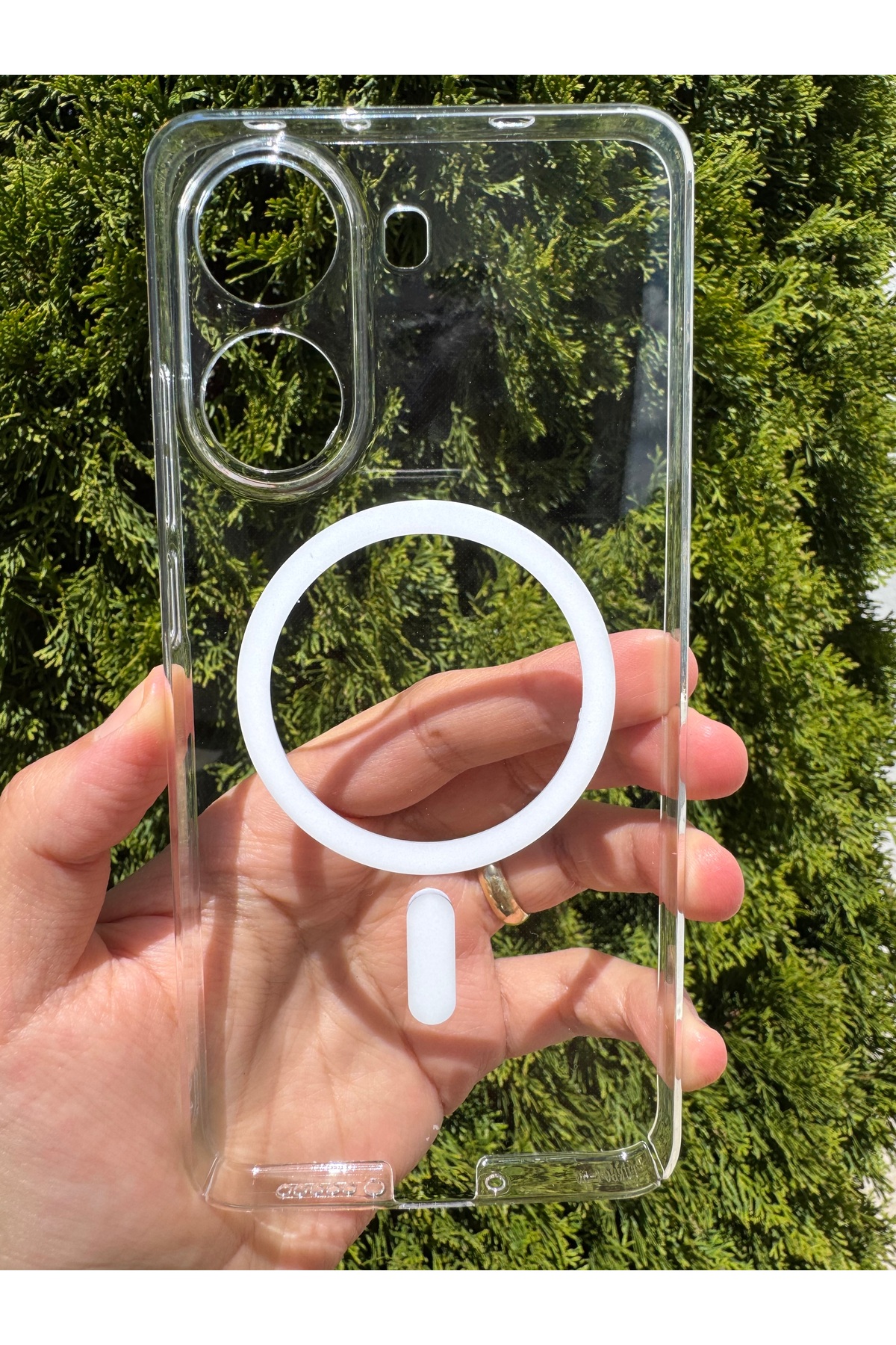 Poco X7 Pro Uyumlu Kılıf İnce Sert Sararmaz Magsafe Kamera Korumalı Koruyucu Dayanıklı Arka Kapak