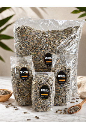 Sena Kavrulmuş Tuzlu Siyah Çekirdek 500 Gr (Duble İri)