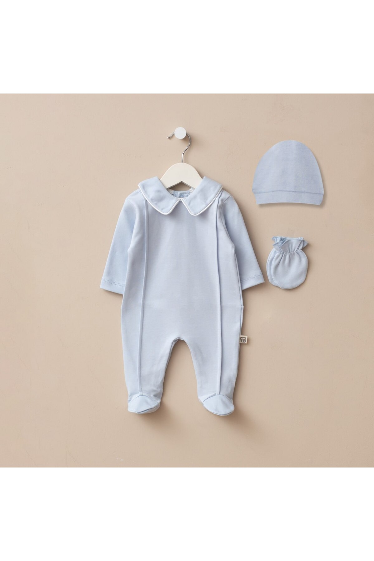 Minimus Newborn Girls' and Boys' Cotton Elegant Design Mawlid Special Occasion Romper Set Hospital Discharge Set