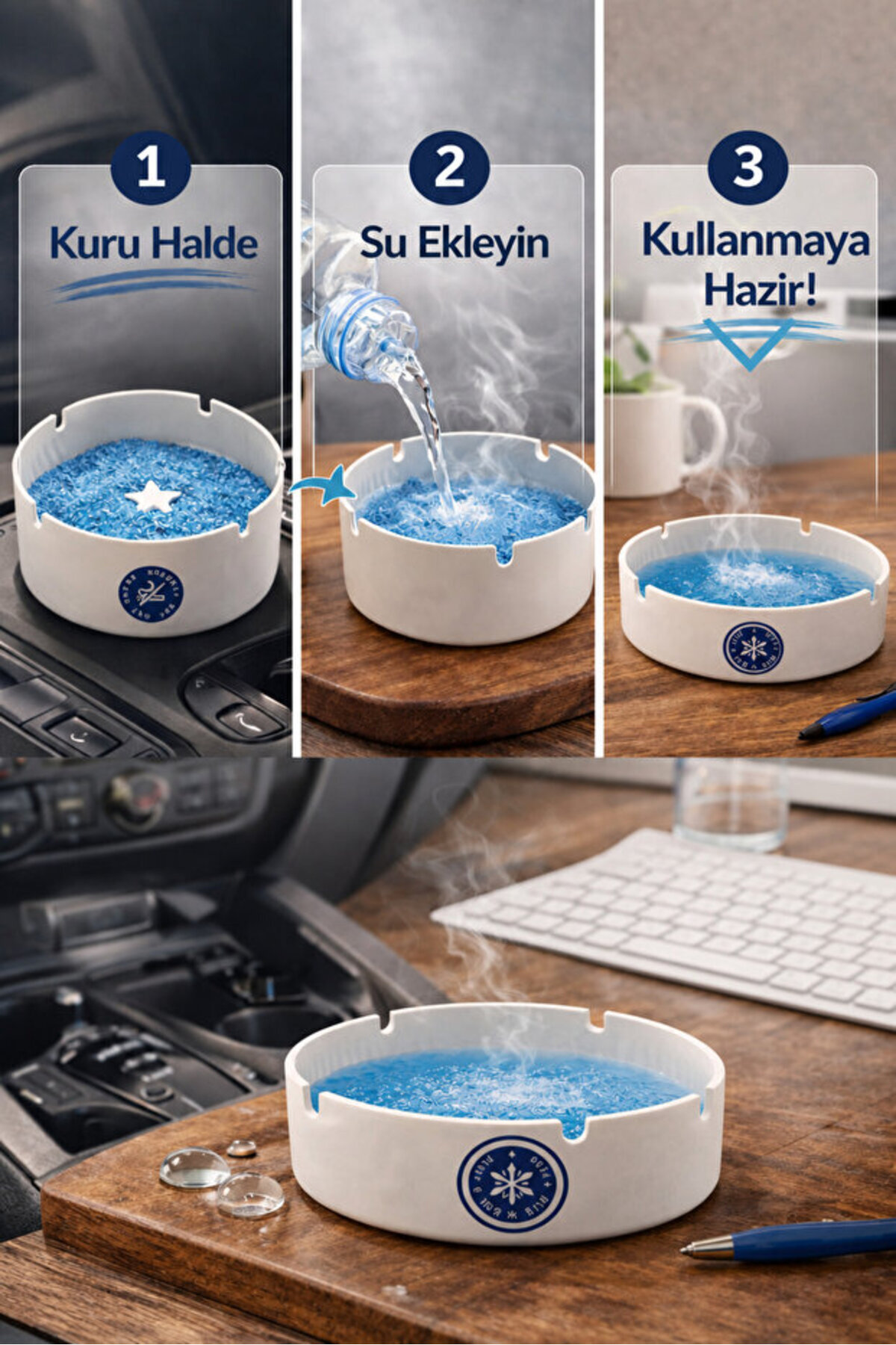 safestore Su ile Aktifleşen Jel Küllük Tek Kullanımlık Koku Emici