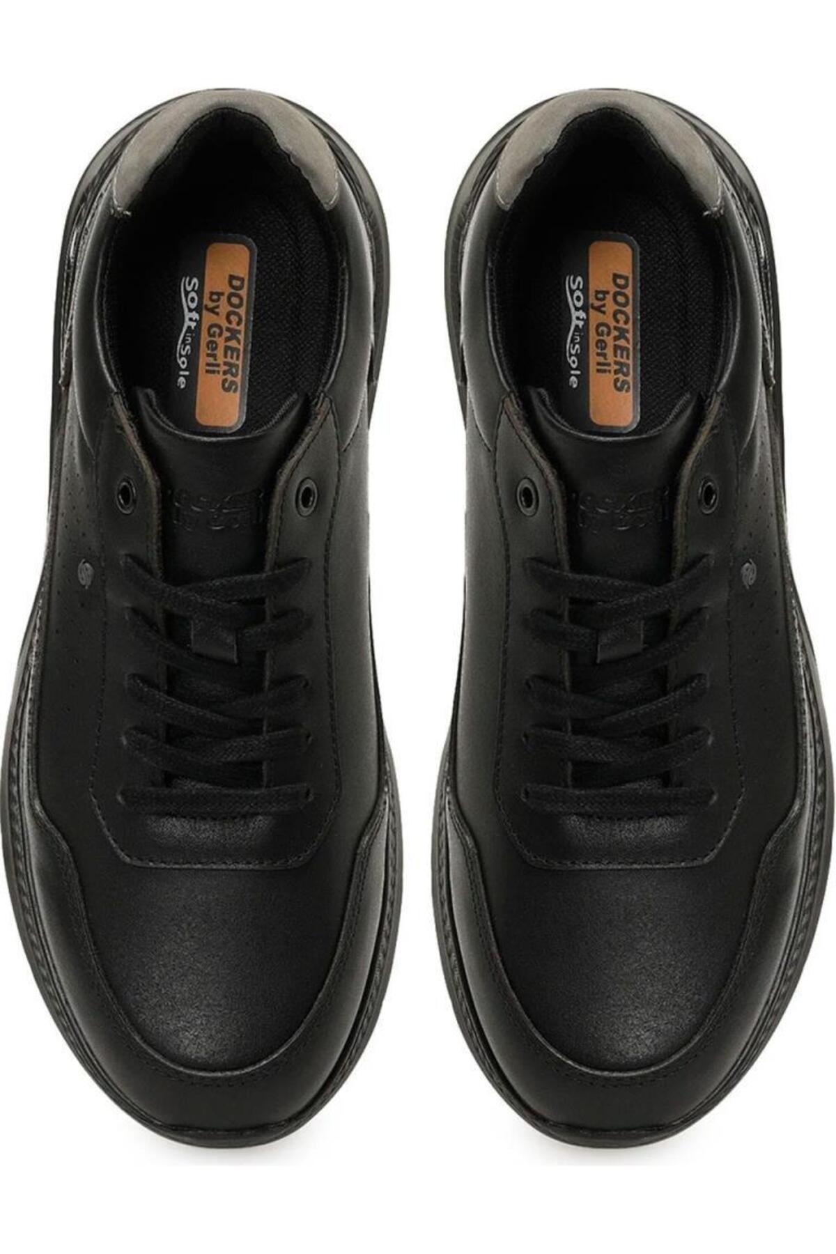 Dockers By Gerli DOCKERS JUSTICE 6FX SİYAH HAKİKİ DERİ COMFORT ANATOMİK CASUAL AYAKKABI görsel 5