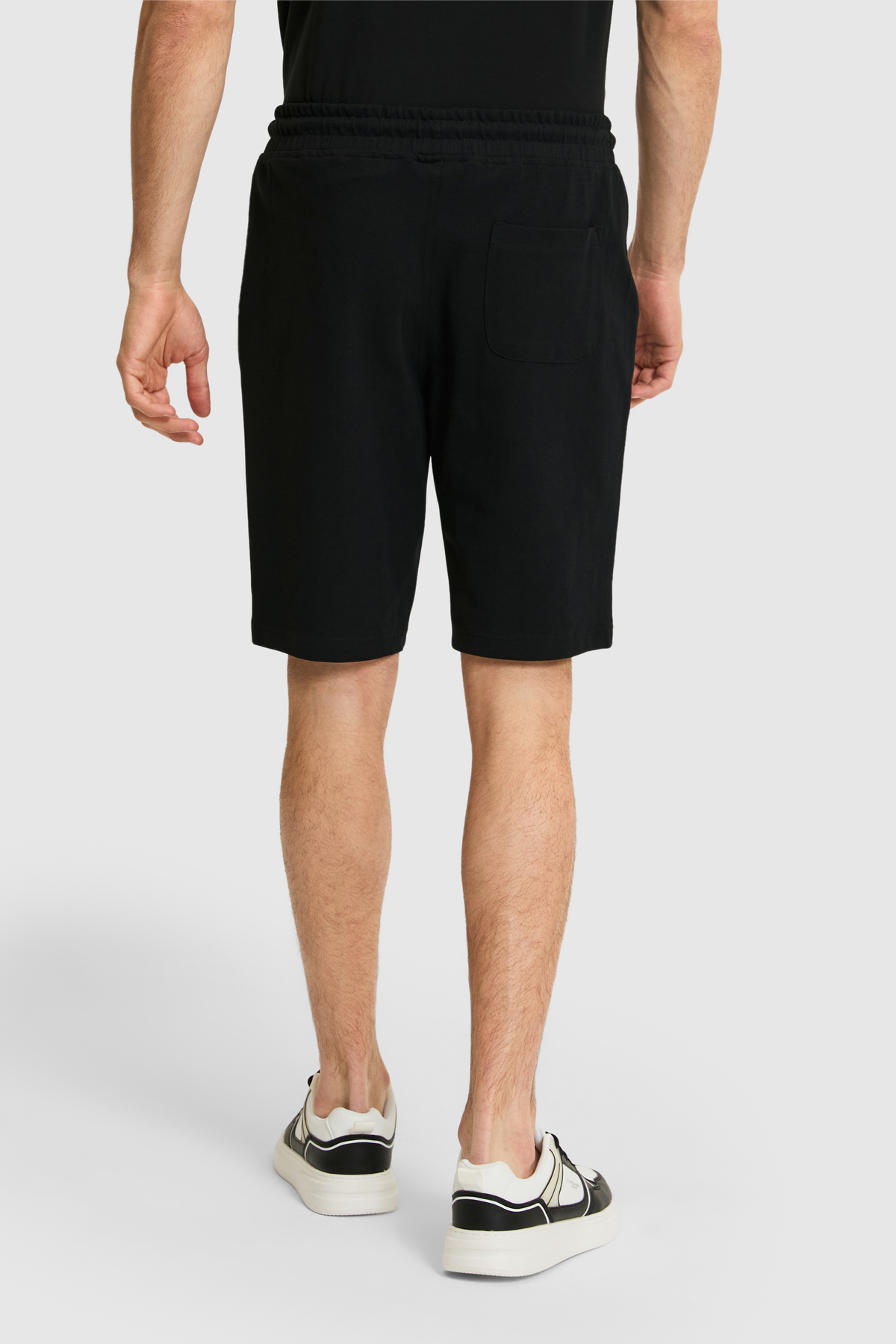 U.S. Polo Assn. Erkek Siyah Örme Şort 50322604-VR046 görsel 5