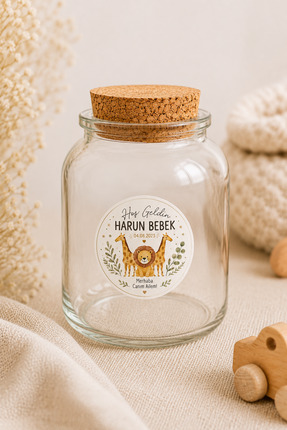 Noesia Kişiye Özel Hoşgeldin Bebek Etiketi 3x3 cm - 40’lı