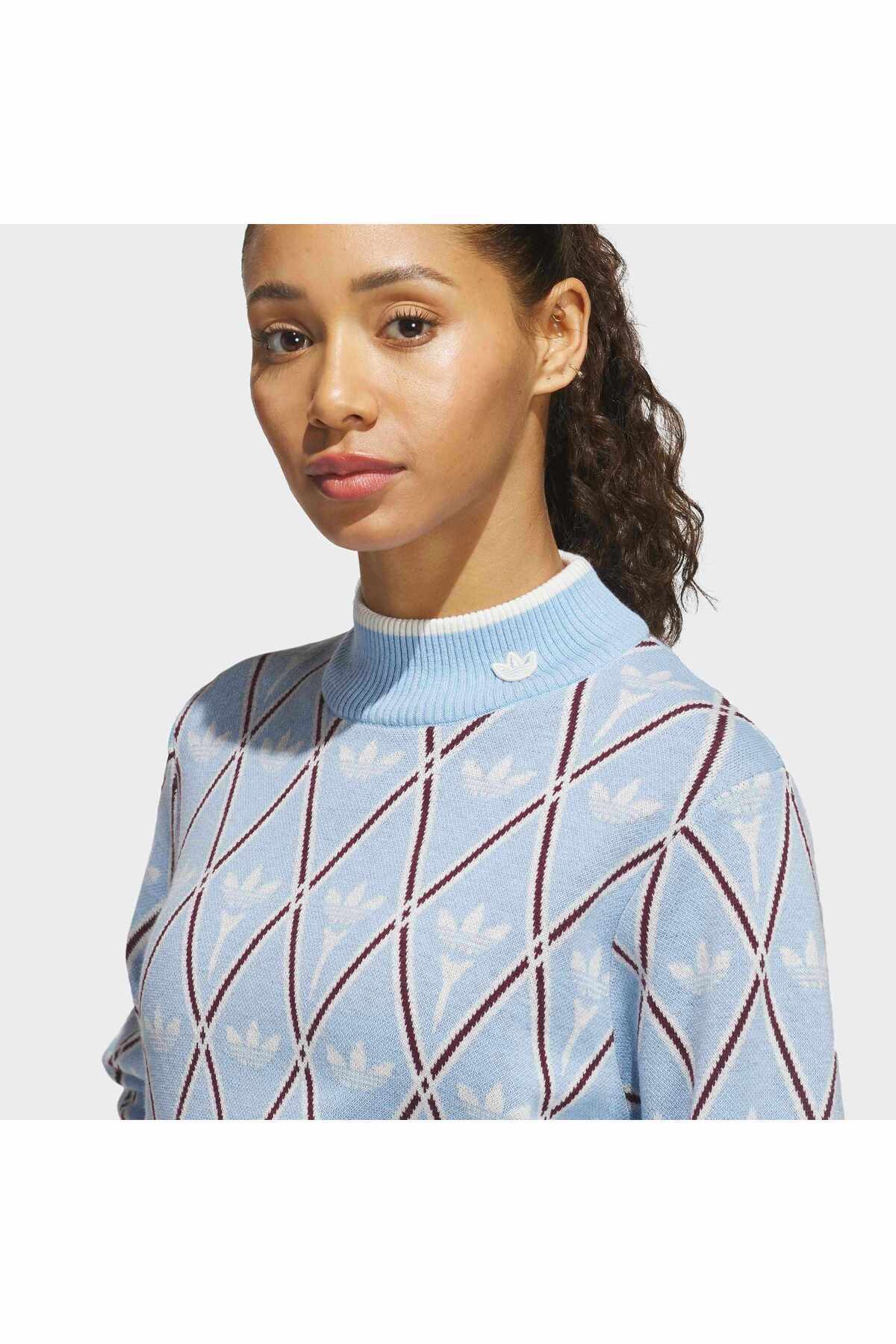adidas S Turtleneck Kadın Spor Sweatshirt KR5424 görsel 6