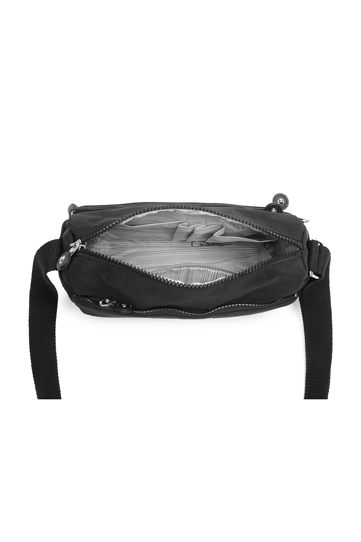 SMART BAGS Günlük Küçük Boy Su Geçirmez Hafif Krınkıl Kumaş Kadın Çapraz Çanta Lacivert görsel 4