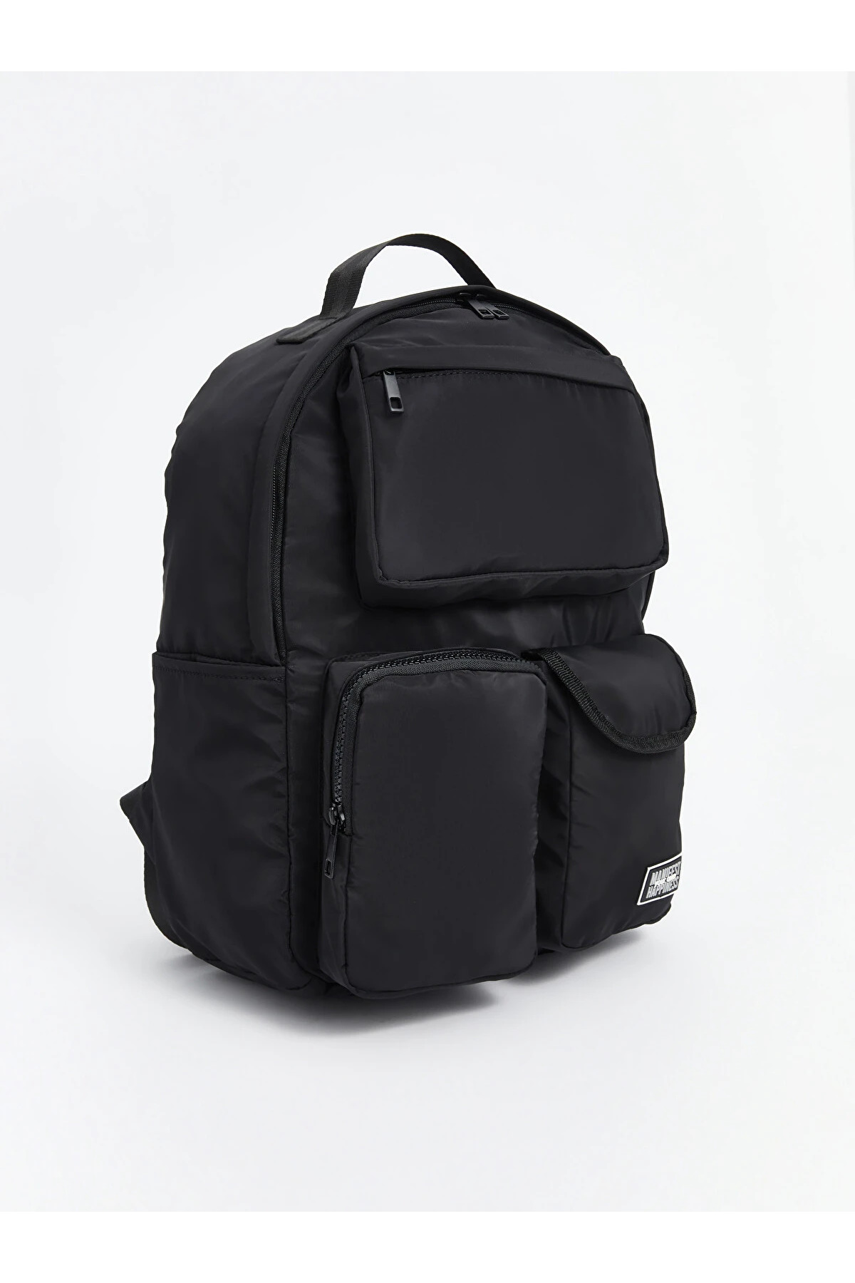 Catwins Siyah Basic Unisex Sırt Çantası görsel 4