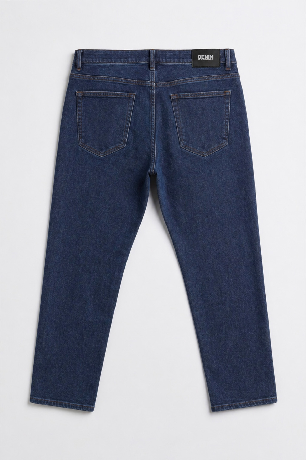 Denim Lacivert Erkek Kot Pantolon Likralı Klasik Kesim Büyük Beden Jean görsel 4