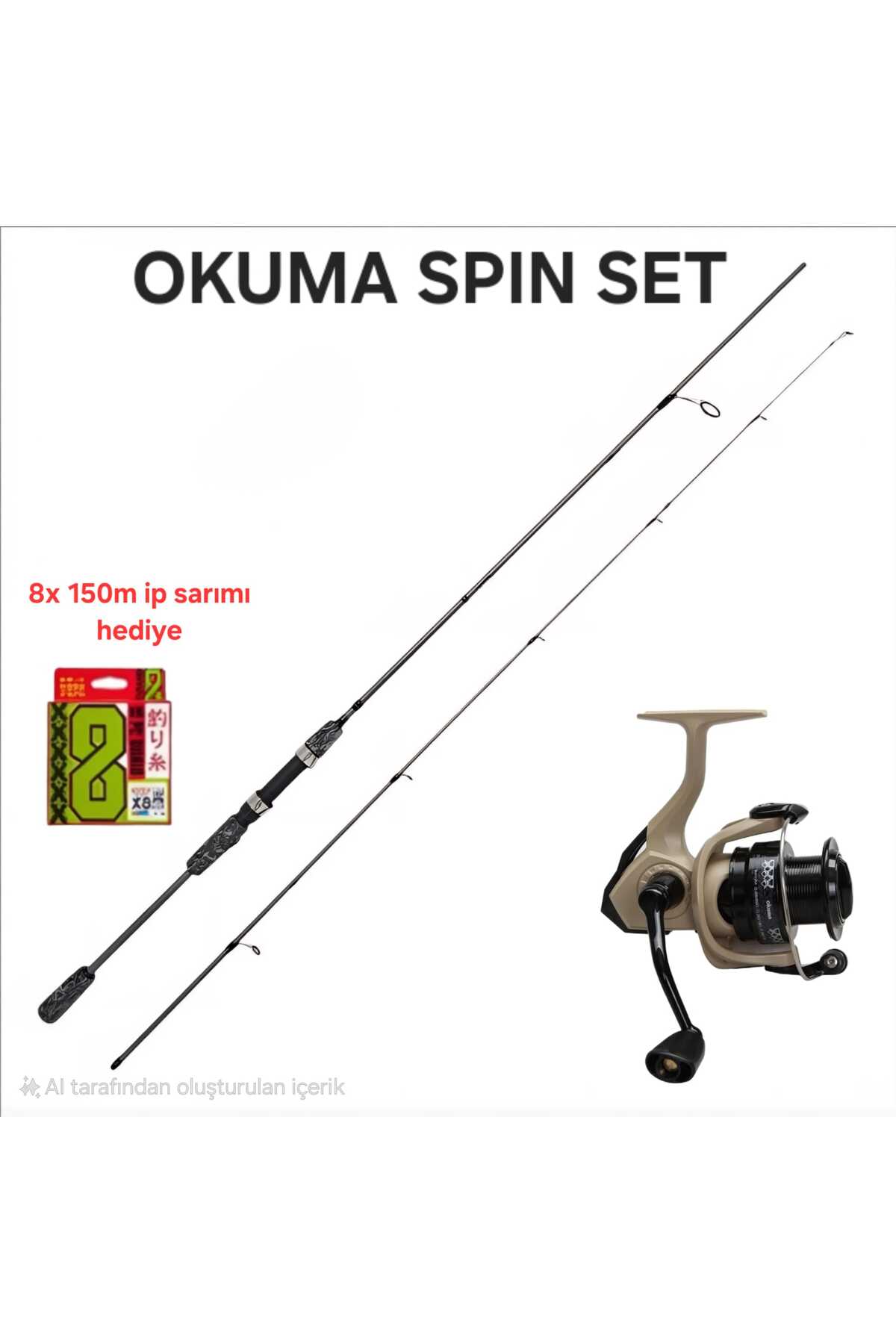 Okuma Outrax OR-3000SGA Spin Olta Makinesi+Okuma Wave Up Spin