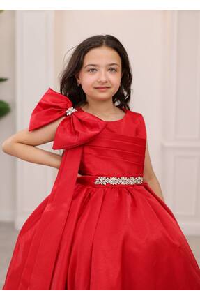 Miss Lorin Kids ÇOCUK ABİYE ÇEMBERLİ OMUZ FİYONK