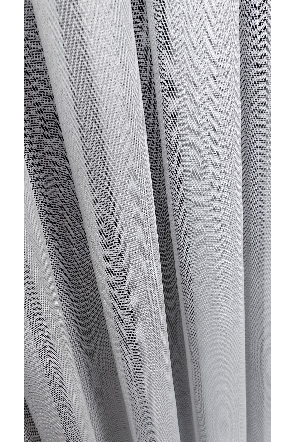 Fishback Model Patterned 1/2 RARE PLEAT Ecru Tulle Curtain Anti-Wrinkle No Ironing Skirt Leaded