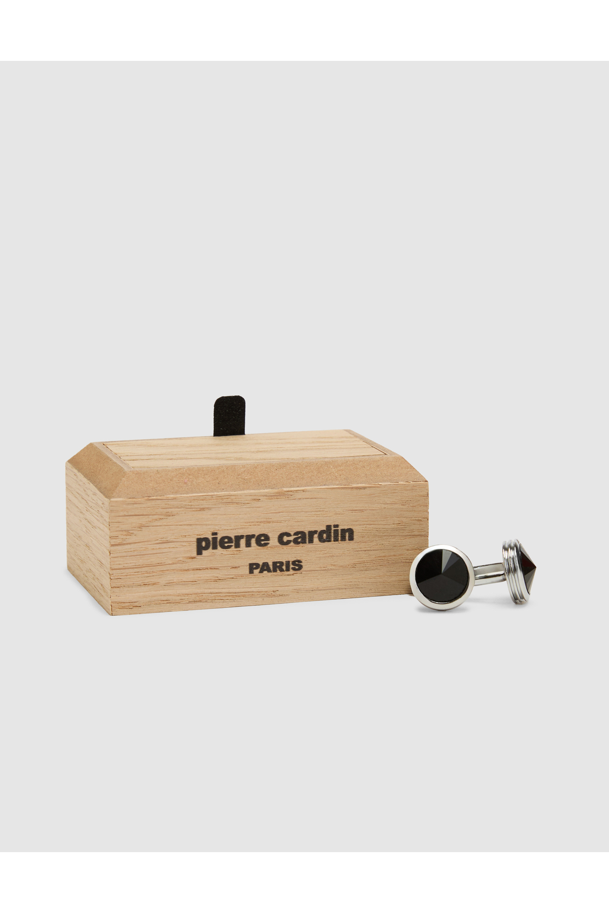 دکمه سرآستین مشکی ۵۰۳۲۸۶۴۸-VR۰۴۶ پیر کاردین دکمه سردست Pierre Cardin