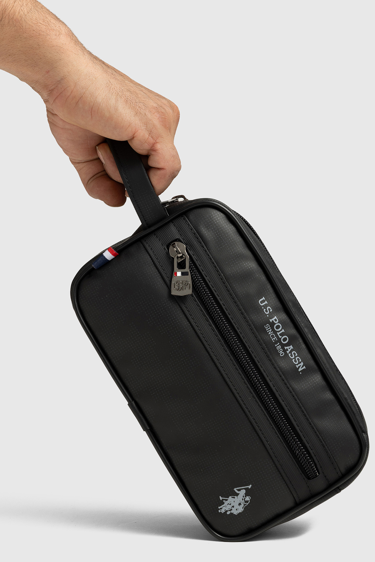 U.S. Polo Assn. U.S Polo Assn 26039 Erkek El Portföyü El Çantası Clutch Çanta Traş Çantası SİYAH görsel 2