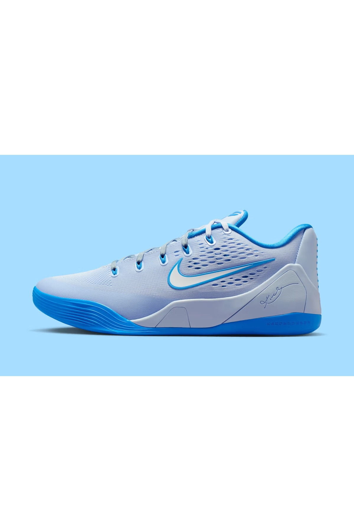 Nike Kobe 9 Low ELİTE Basketbol Ayakkabısı (GS) “Hydrogen Blue”-SPORTXSTORE görsel 4