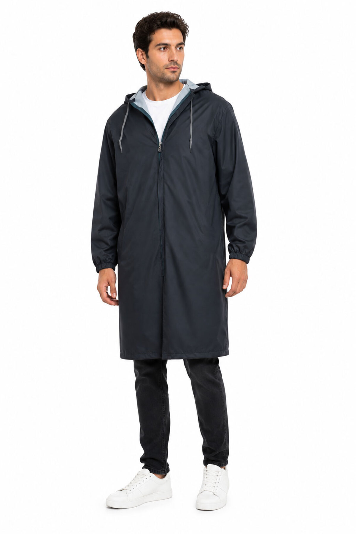 go out PVC %100 Su Geçirmez Pardesü Yürüyüş Yağmurluğu İş Güvenlik, Avcı, Trekking Yağmurluk, Kamp Yağmurluk Dikişsiz görsel 7