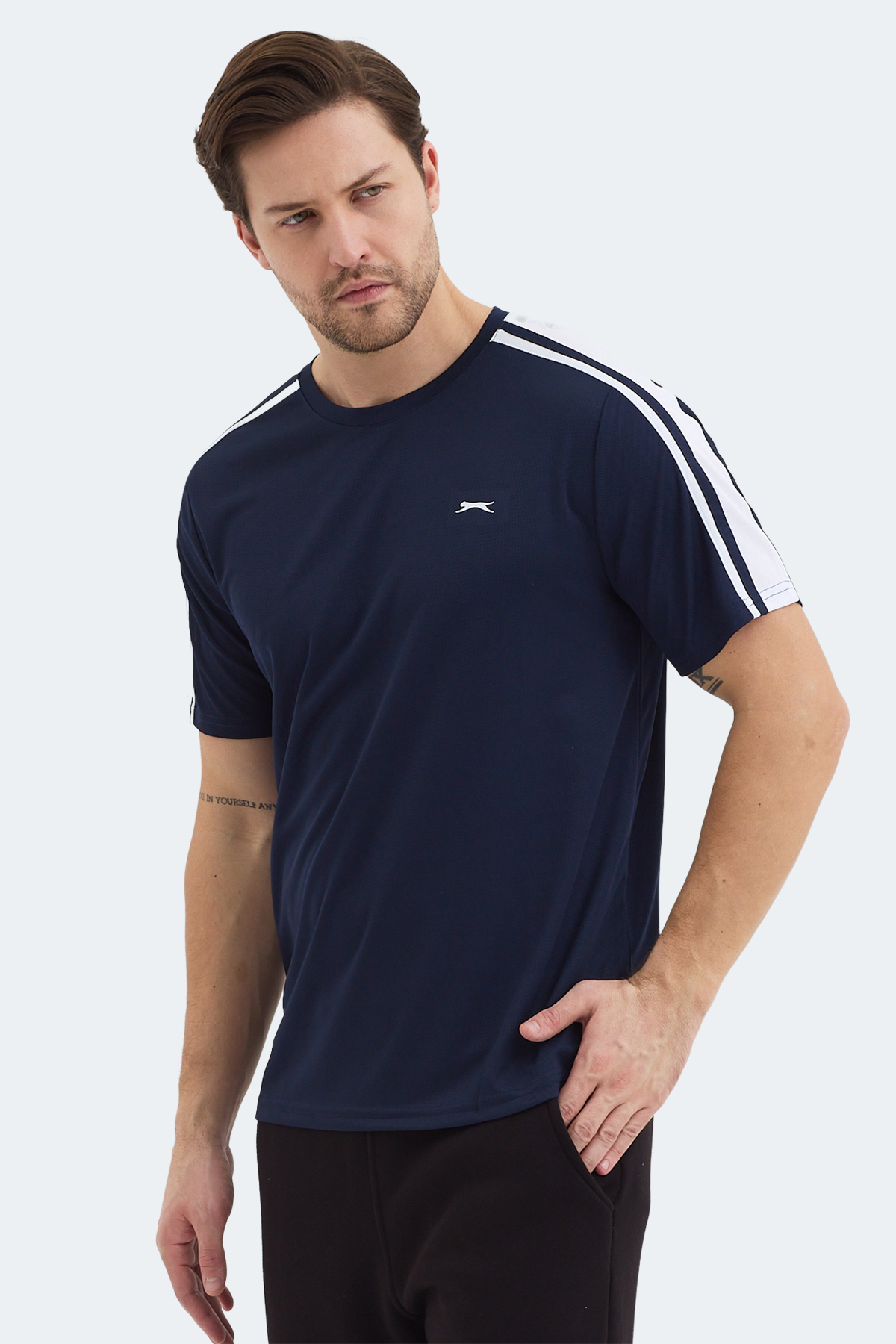 Slazenger REWIND Erkek Lacivert Tişört görsel 8