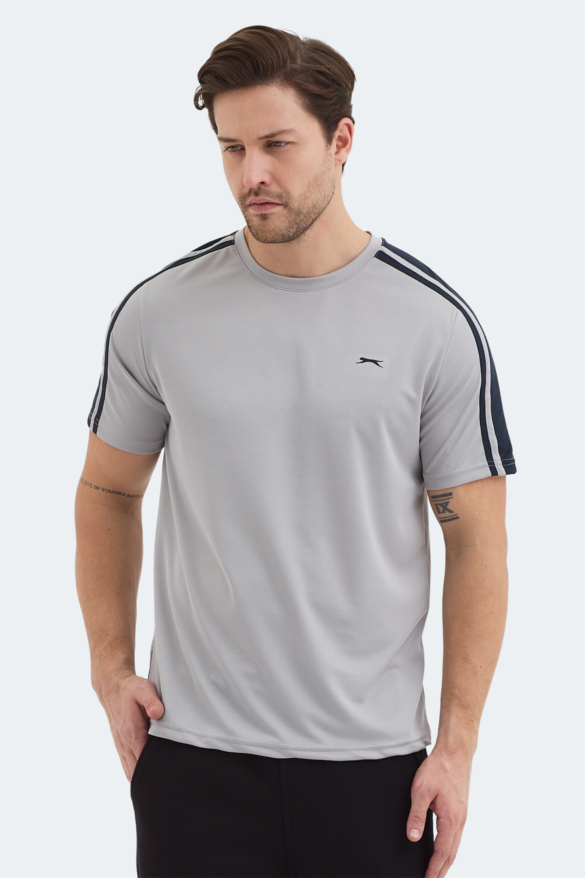 Slazenger REWIND Erkek Gri Tişört