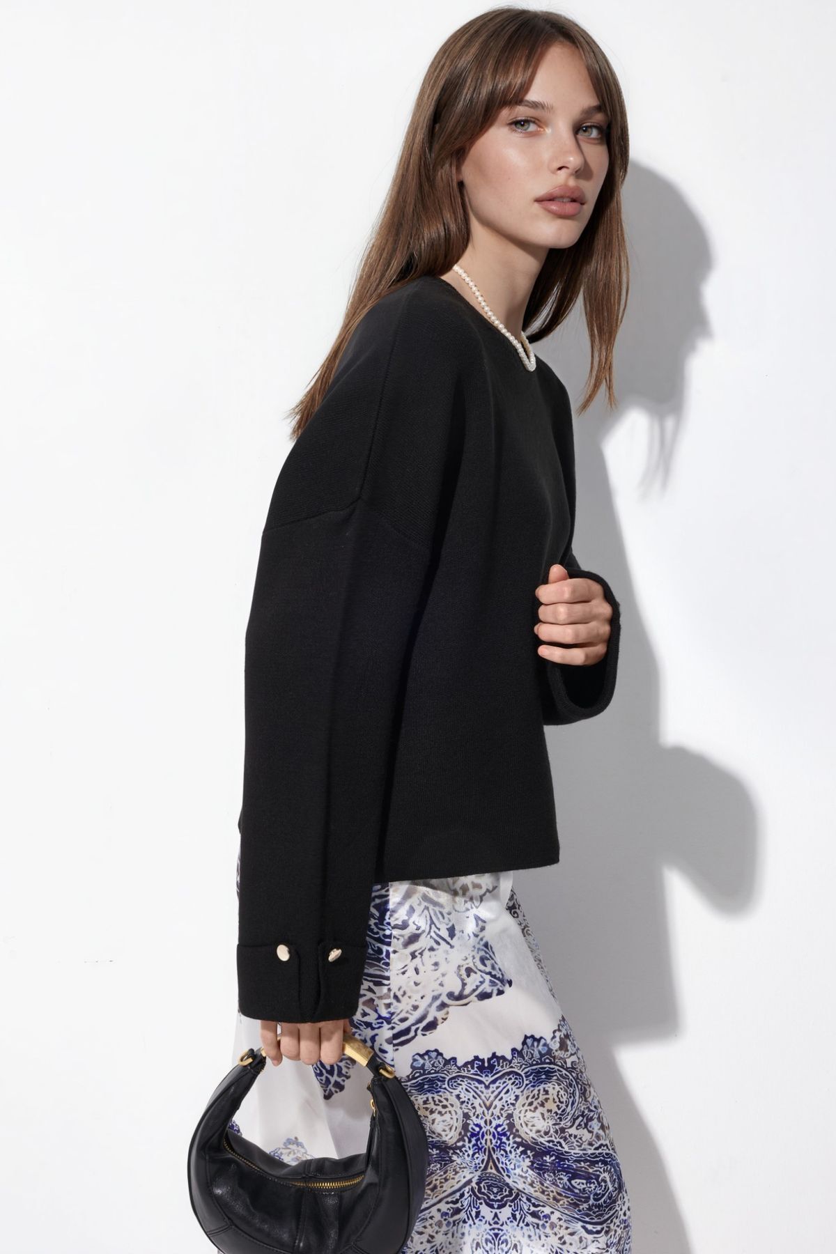 Hiccup Button Detailed Knitwear Sweater- Trendyol