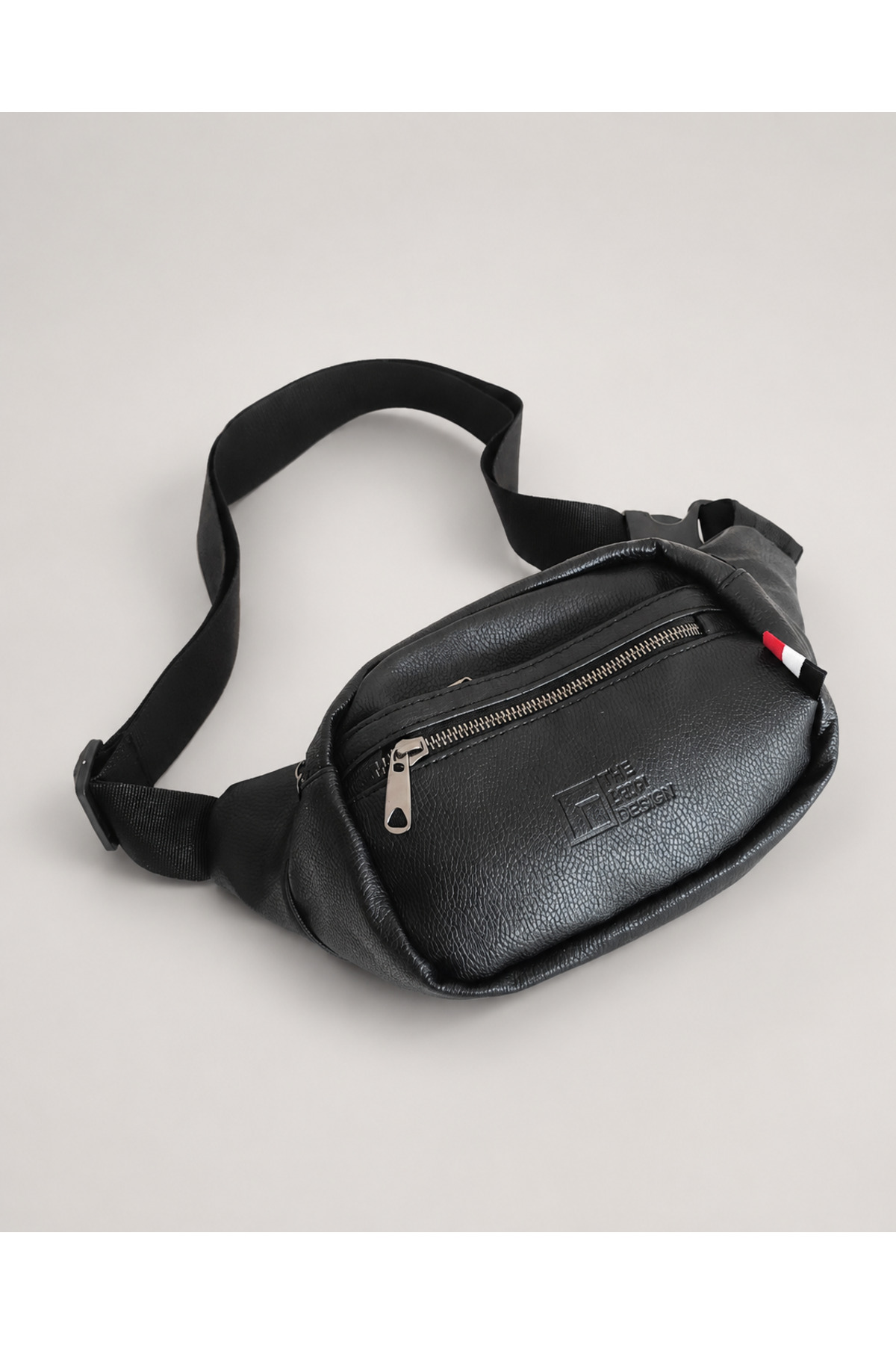 the loop design Unisex Siyah 4 Bölmeli Bel, Omuz ve Çapraz Çanta görsel 2