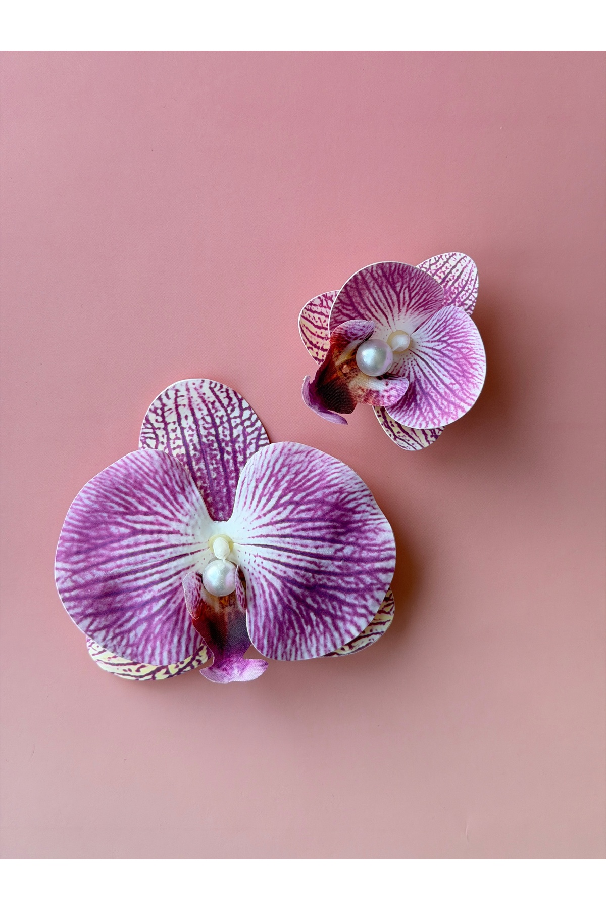 Mother Girl Combination Orchid Aloha Hairpin Set Premium Quality Side Collets Hairpin