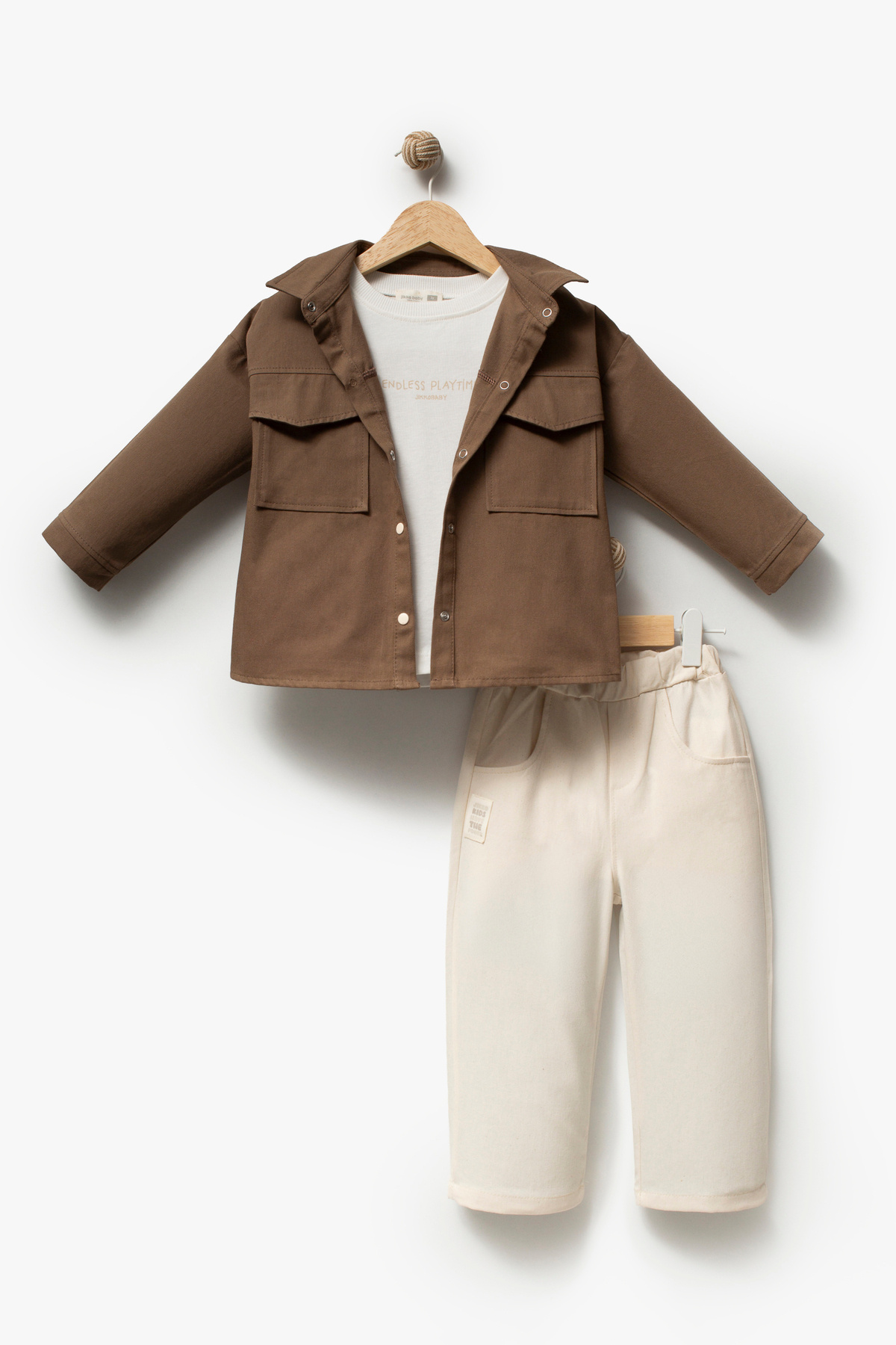 Baby Boy Gabardine 3-Piece Set with Jacket 9041 MS