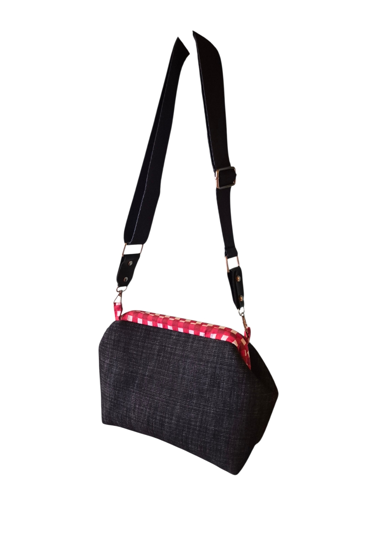 handedizayn Gizli Burslu Jean 2 Kadın Clutch El Çantası görsel 2