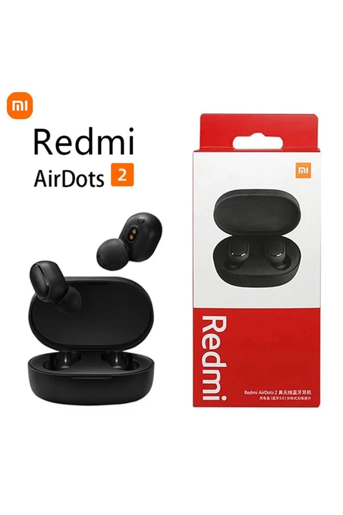 سماعات أذن لاسلكية Airdots 2 سوداء، سماعات بلوتوث،...