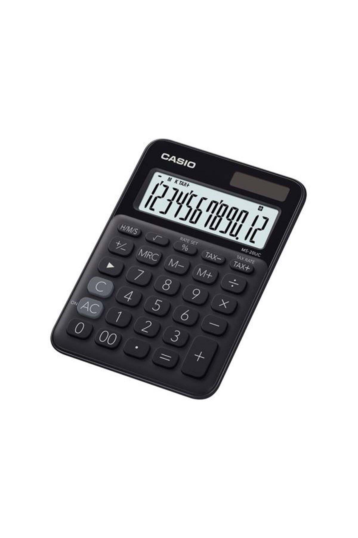 Casio Ms-20Uc-Bk Renkli Masa Tipi Hesap Makinesi 12 Hane