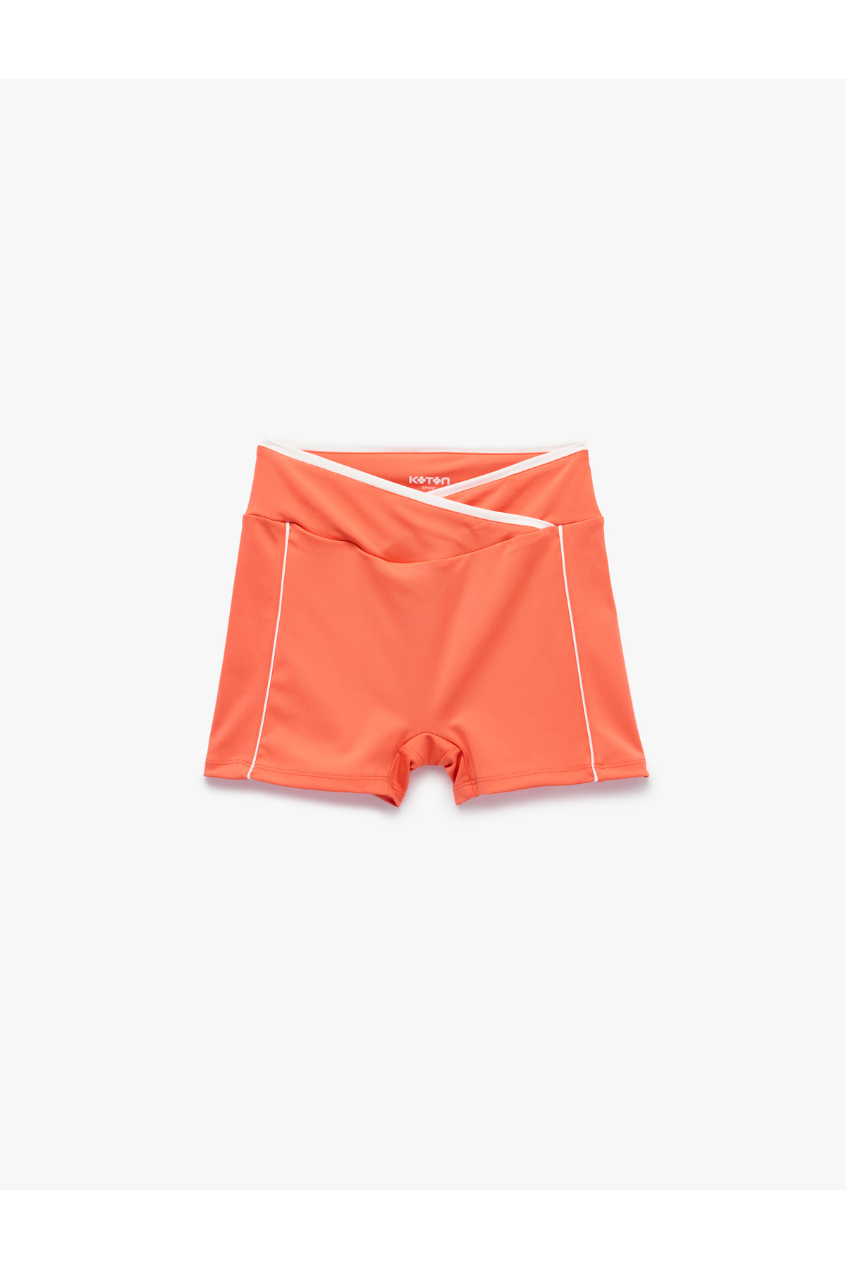 Koton Yüksek Bel Slim Fit Spor Biker Tayt