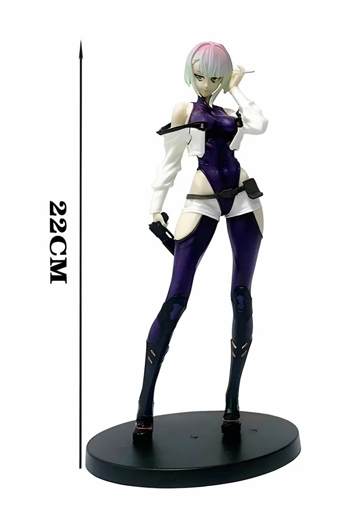 DEK Cyberpunk Edgerunners Lucy PVC Anime Figürü 22 cm Koleksiyon