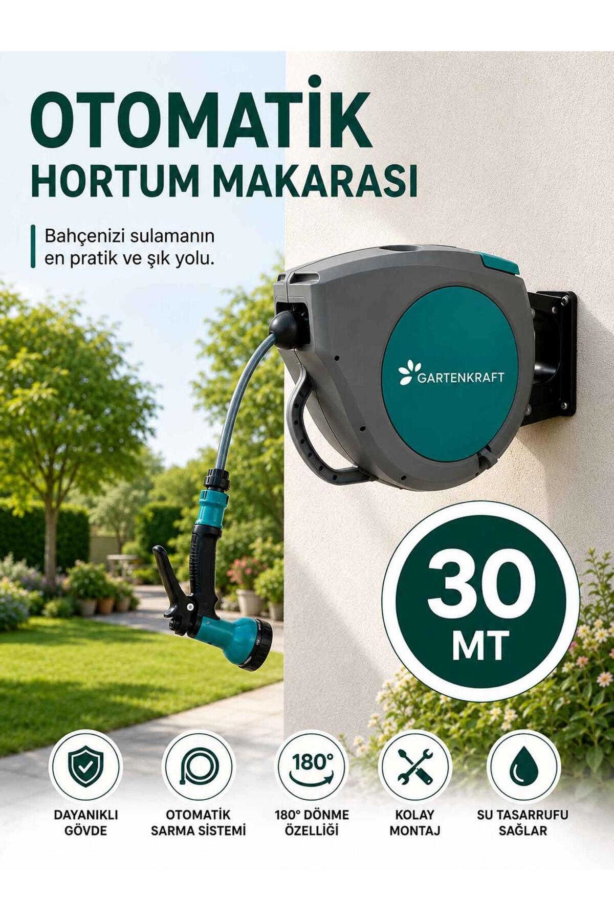 MODULBOX OTOMATİK HORTUM MAKARASI 1/2" 30 Metre