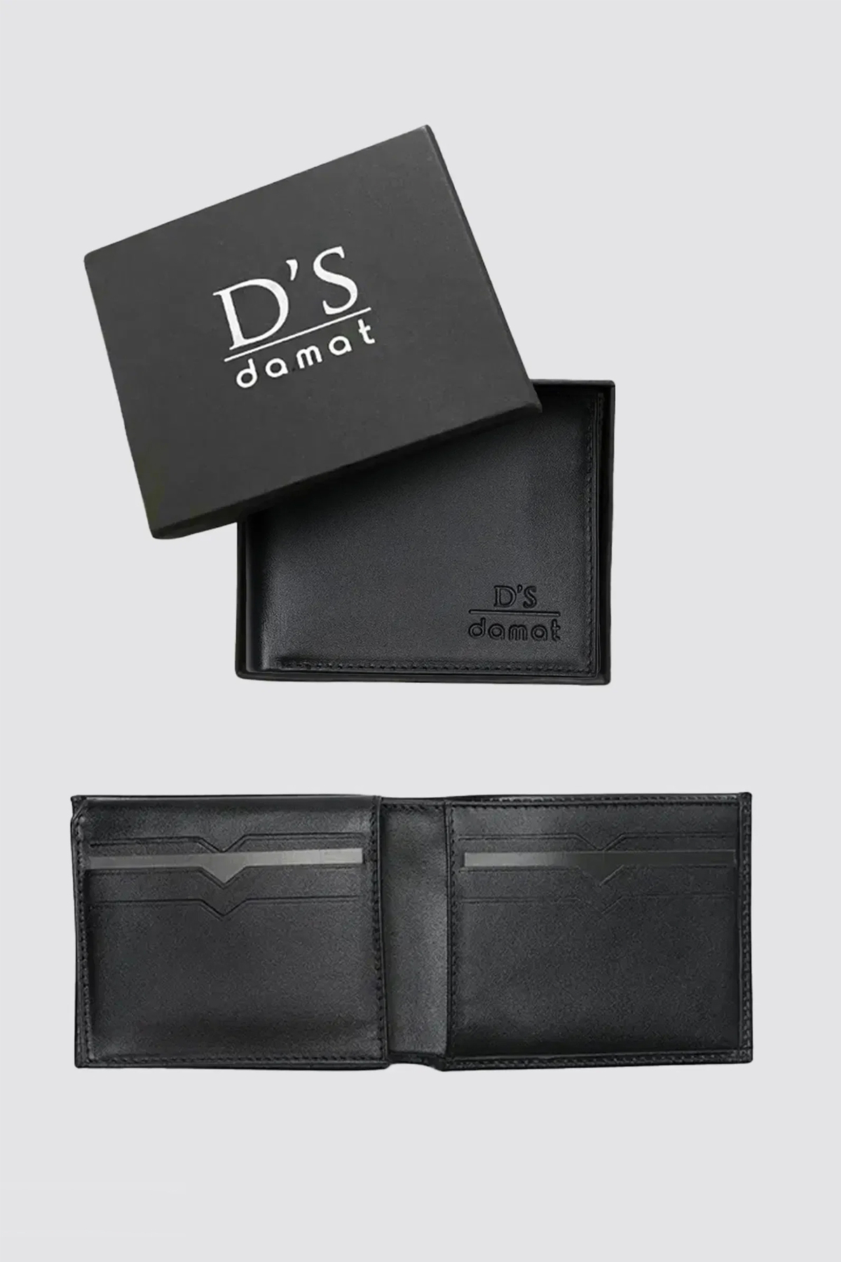 D'S Damat Ds Damat Siyah Kutulu Hakiki Deri Akıllı Takip Cihazlı Kaybolmayan Cüzdan görsel 3