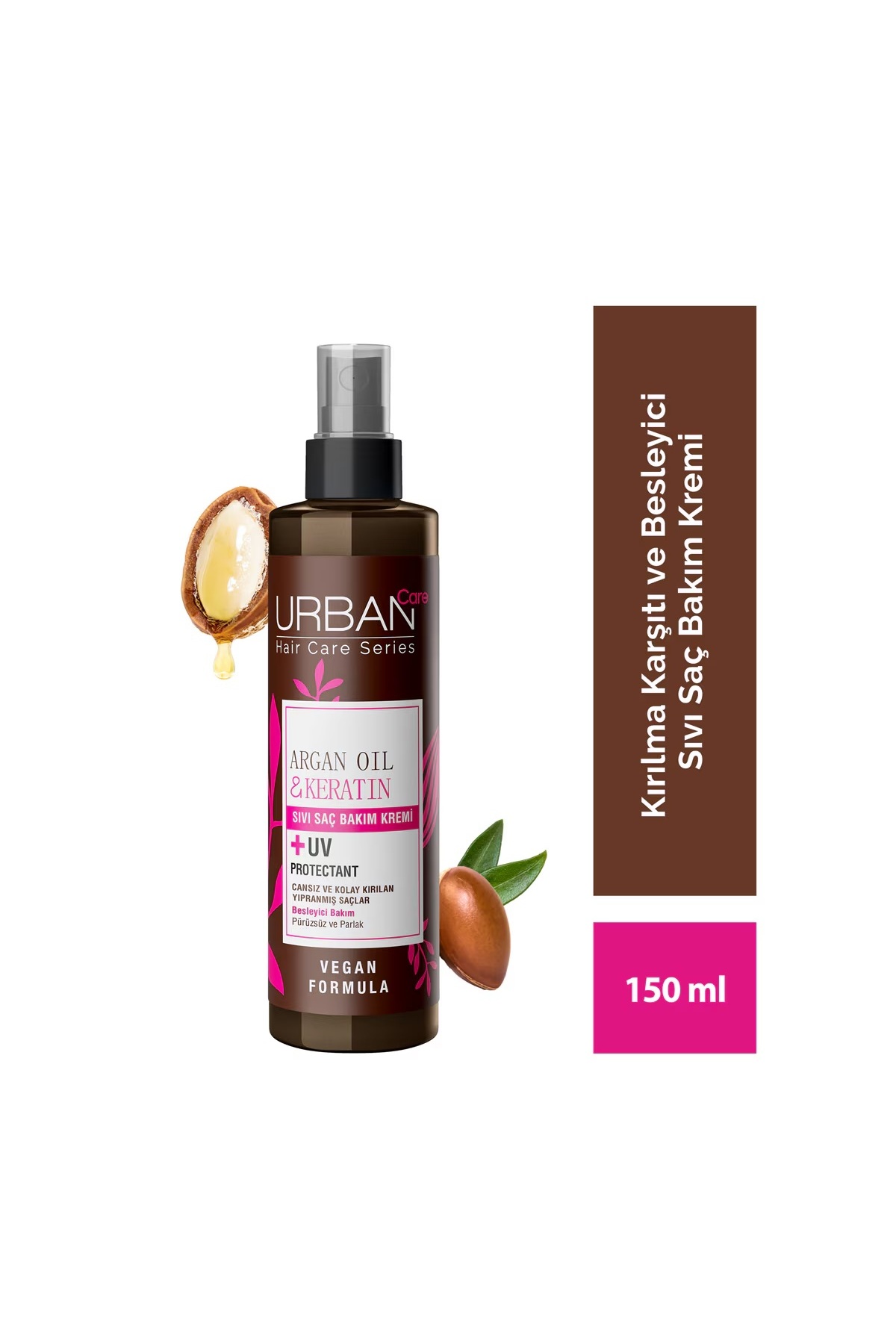Urban Care نرم کننده موی مایع حاوی روغن آرگان و کراتین ۱۵۰ میلی لیتر — UBC150ML
