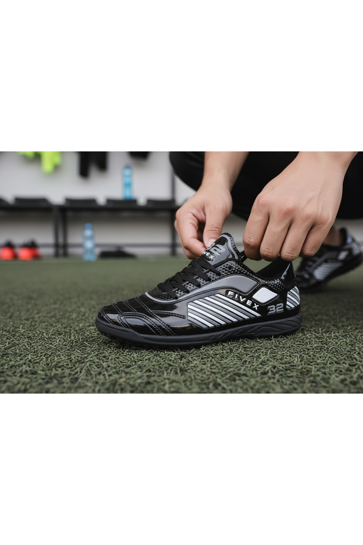 StoXStore Erkek Halı Saha Ayakkabısı Kaymaz Taban Hafif Konforlu Futbol Spor Ayakkabısı görsel 3
