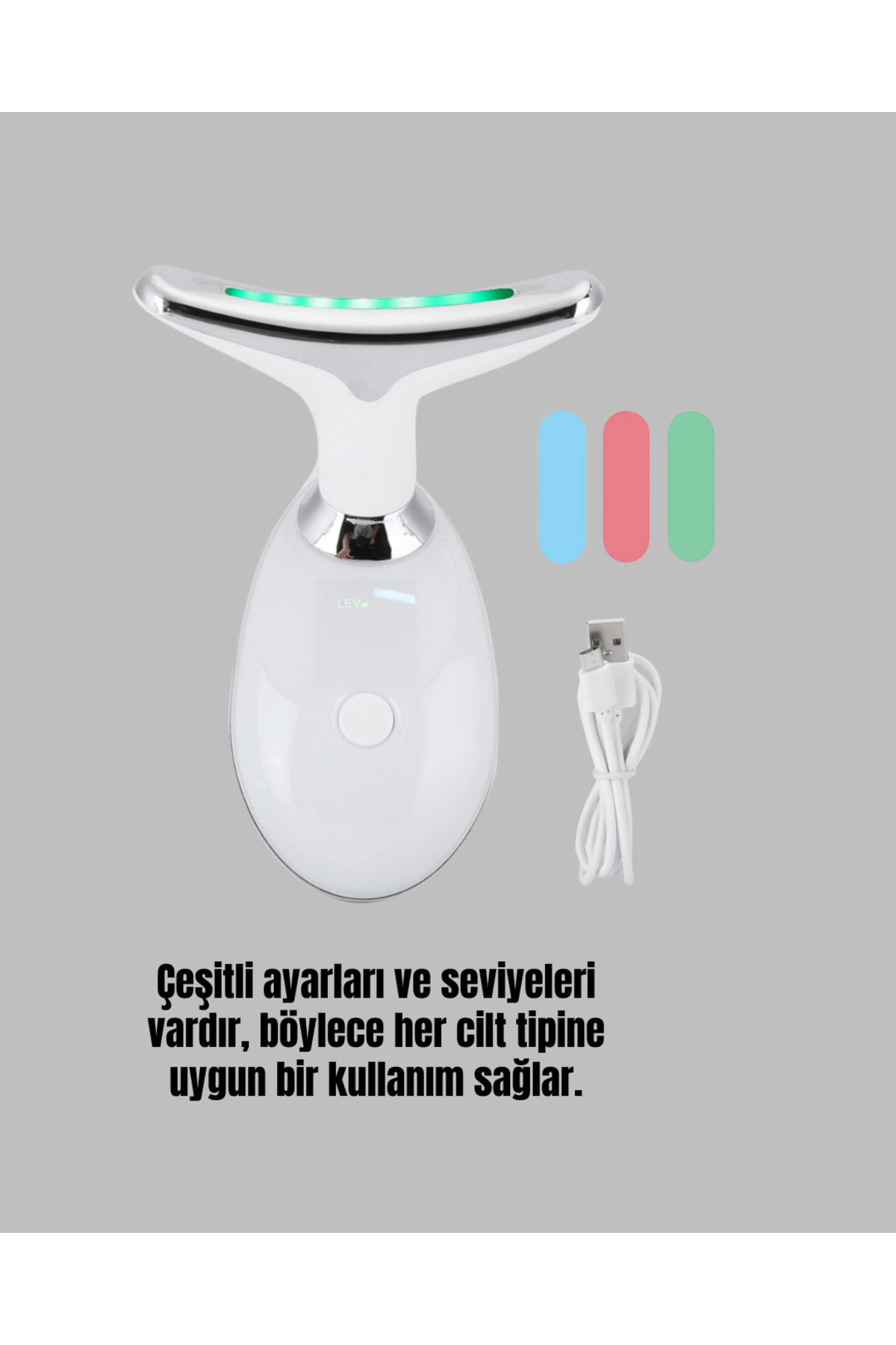 Profesyonel Sonuç Veren Ev Tipi Cilt Sıkılaştırma ve Gençleştirme Aleti — طلایی 2FTAXUCZŞARJLIEMSMASAJ-5 — تصویر 5 از 5