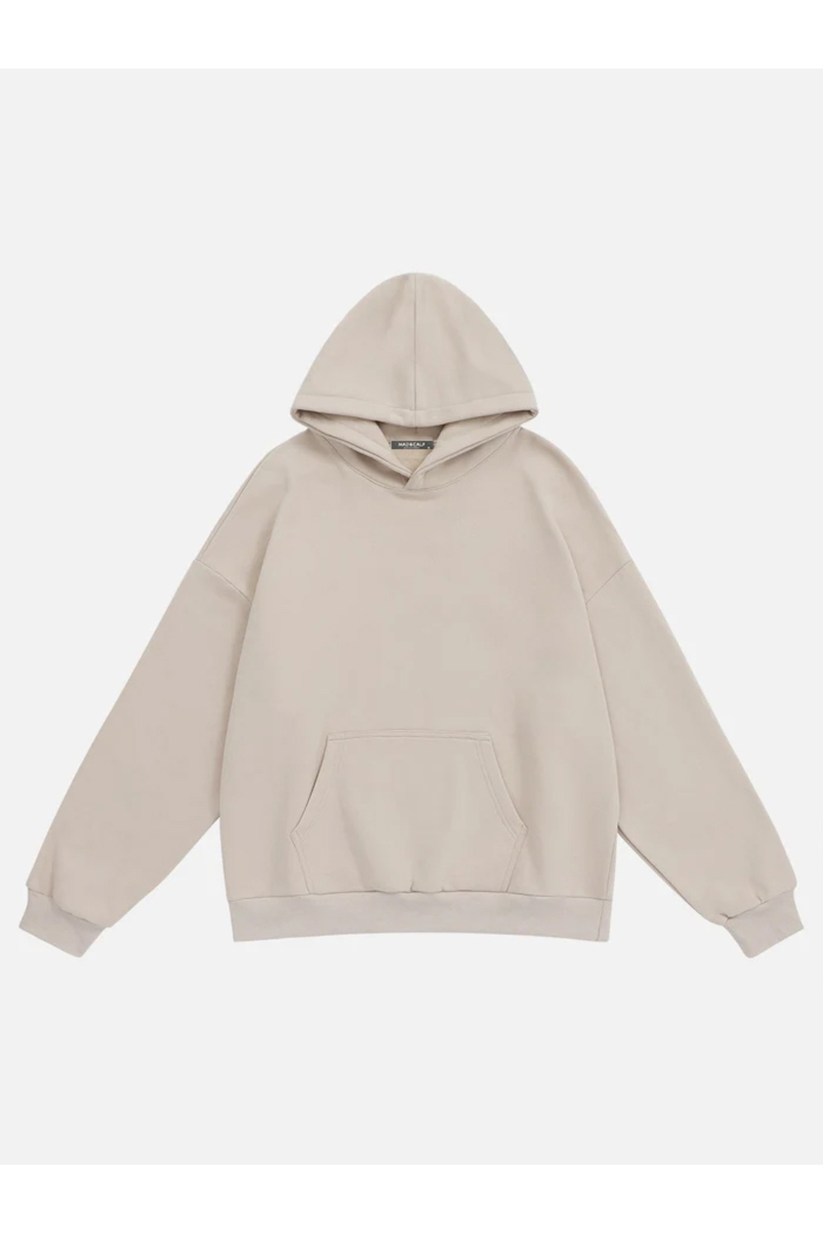 Mad&Calf Kadın Wing Taş Baskılı Kapüşonlu Oversize Sweatshirt görsel 2