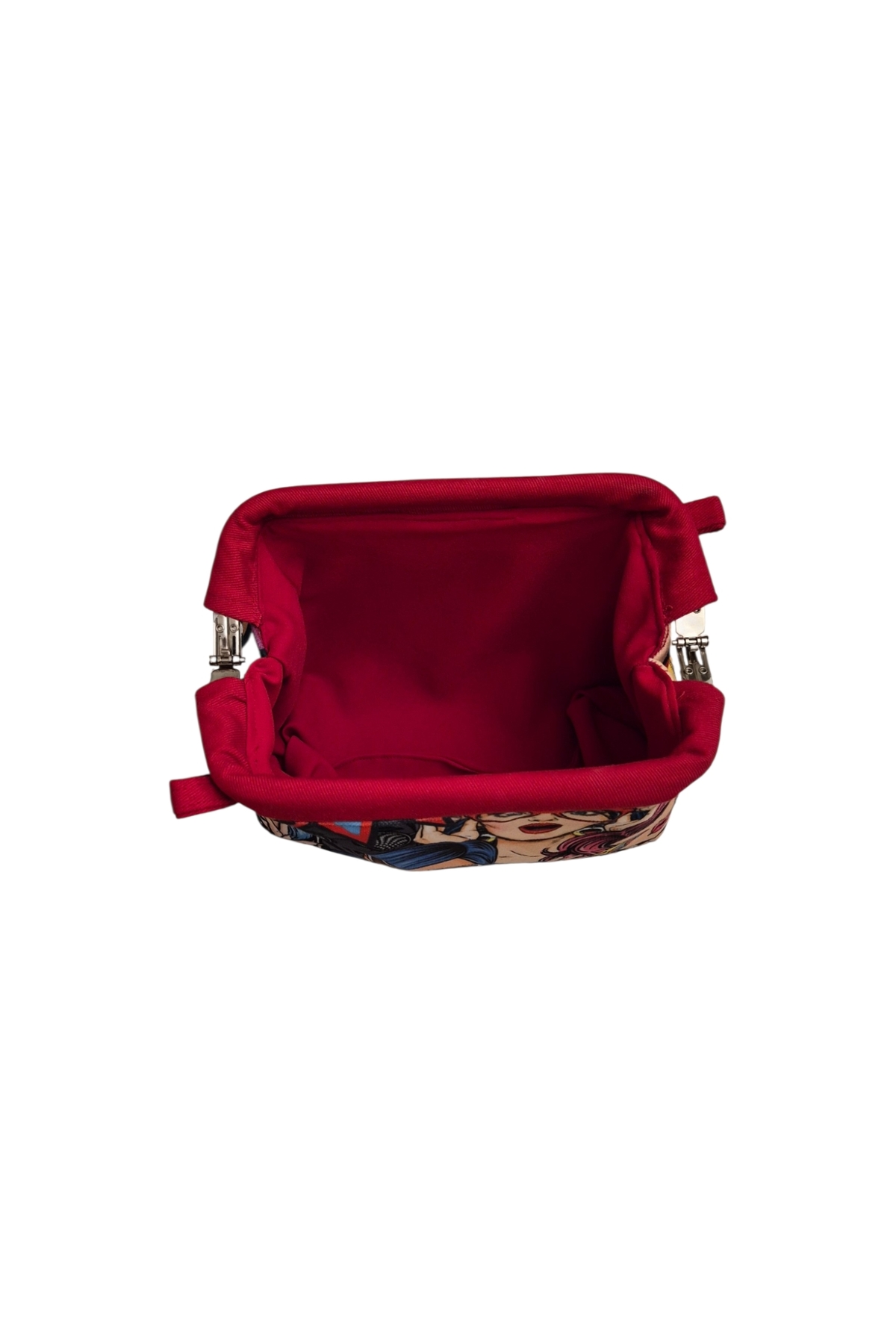 handedizayn Gizli Burslu Pop Art Kadın Clutch El Çantası görsel 4