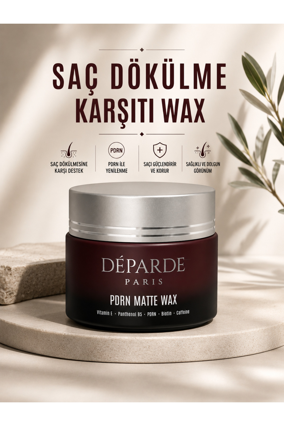deparde paris Saç dökülme karşıtı ve saç besleyici Matt wax 100ml — 01